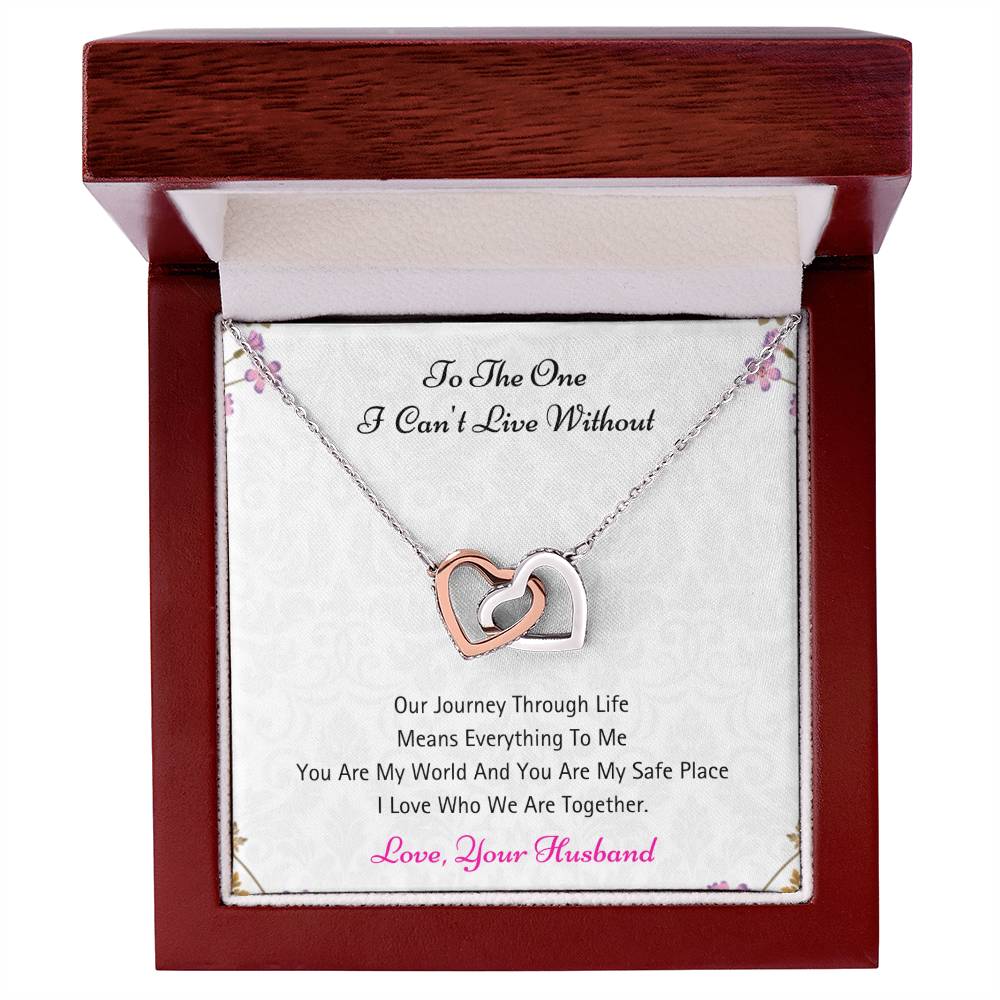 You Mean Everything To Me - Necklace Interlocking Hearts Necklace