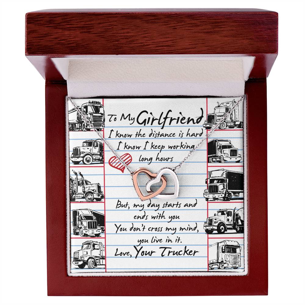 Trucker'S Girlfriend - Interlocking Heart Necklace Interlocking Hearts Necklace