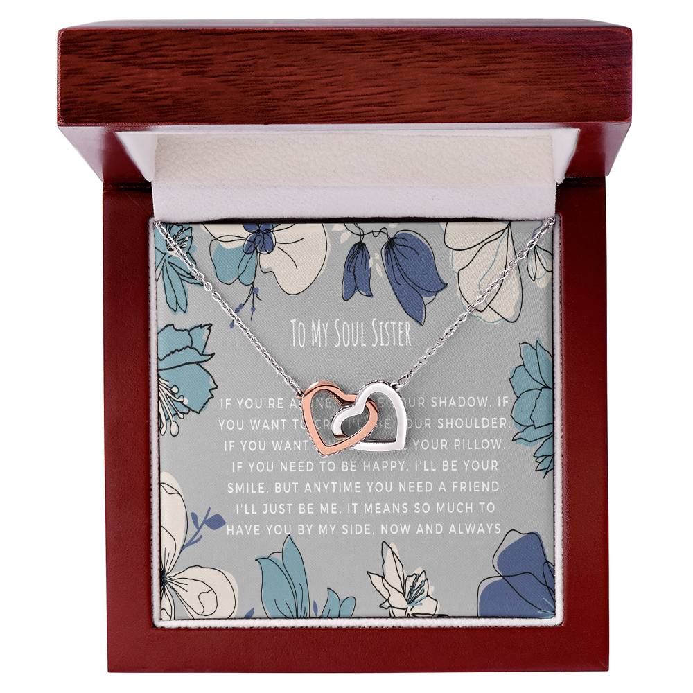 To My Soul Sister Gift Interlocking Hearts Necklace - I Don'T Know What'S Tighter Unbiological Sister Necklace Sister Jewelry Birthday