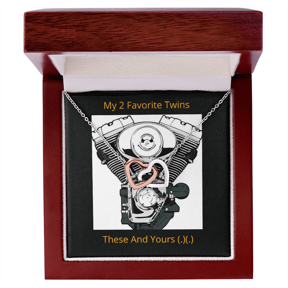 My Favorite Twins Interlocked Hearts Interlocking Hearts Necklace