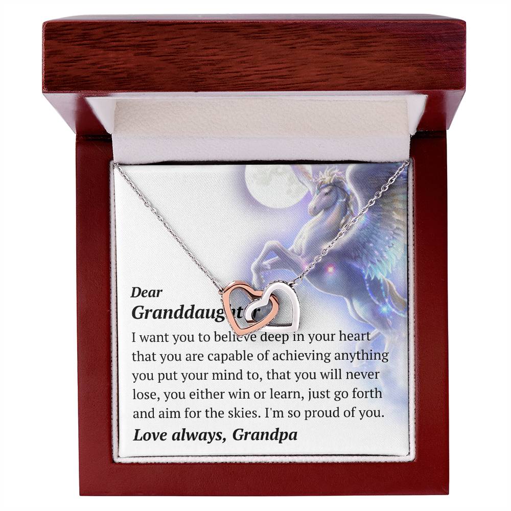 Pegasus Necklace From Grandpa Interlocking Hearts Necklace