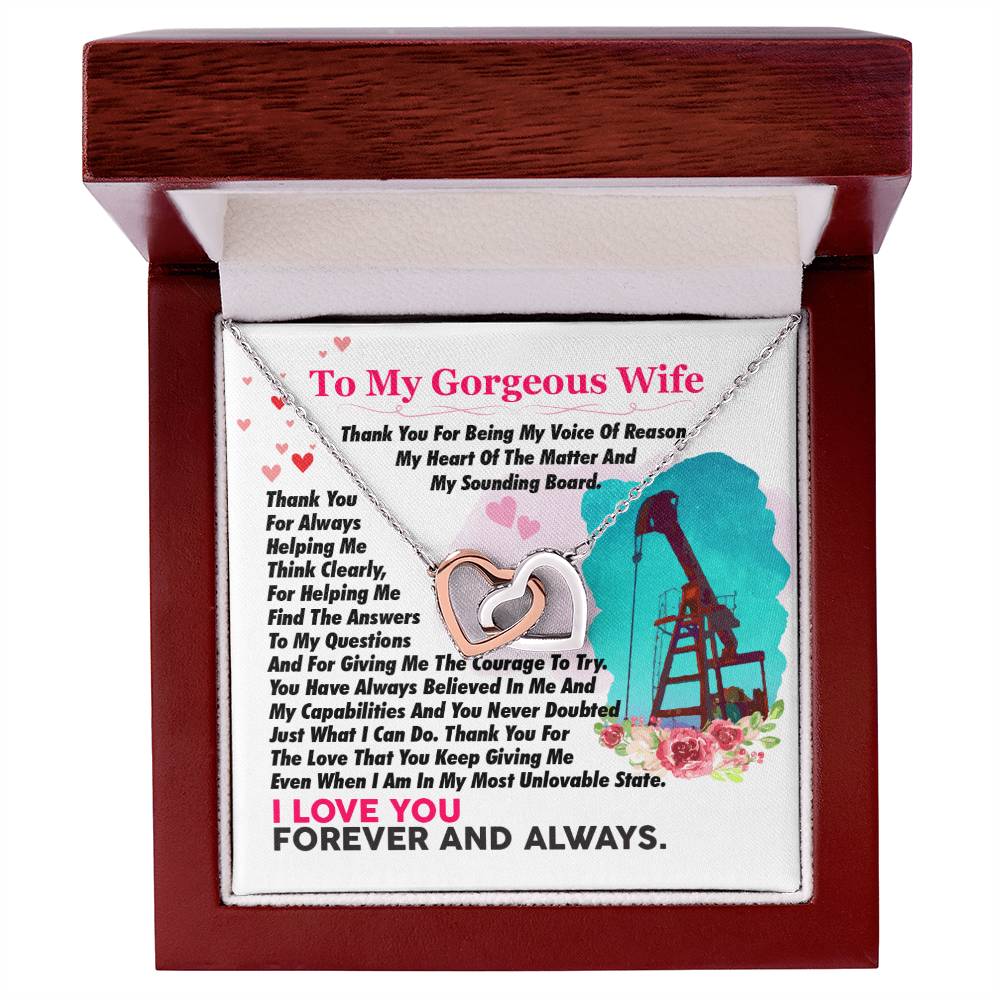 Oilfield Man'S Wife - Interlocking Heart Necklace Interlocking Hearts Necklace