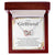 To My Girlfriend - Love Card And Necklace S009 Interlocking Hearts Necklace