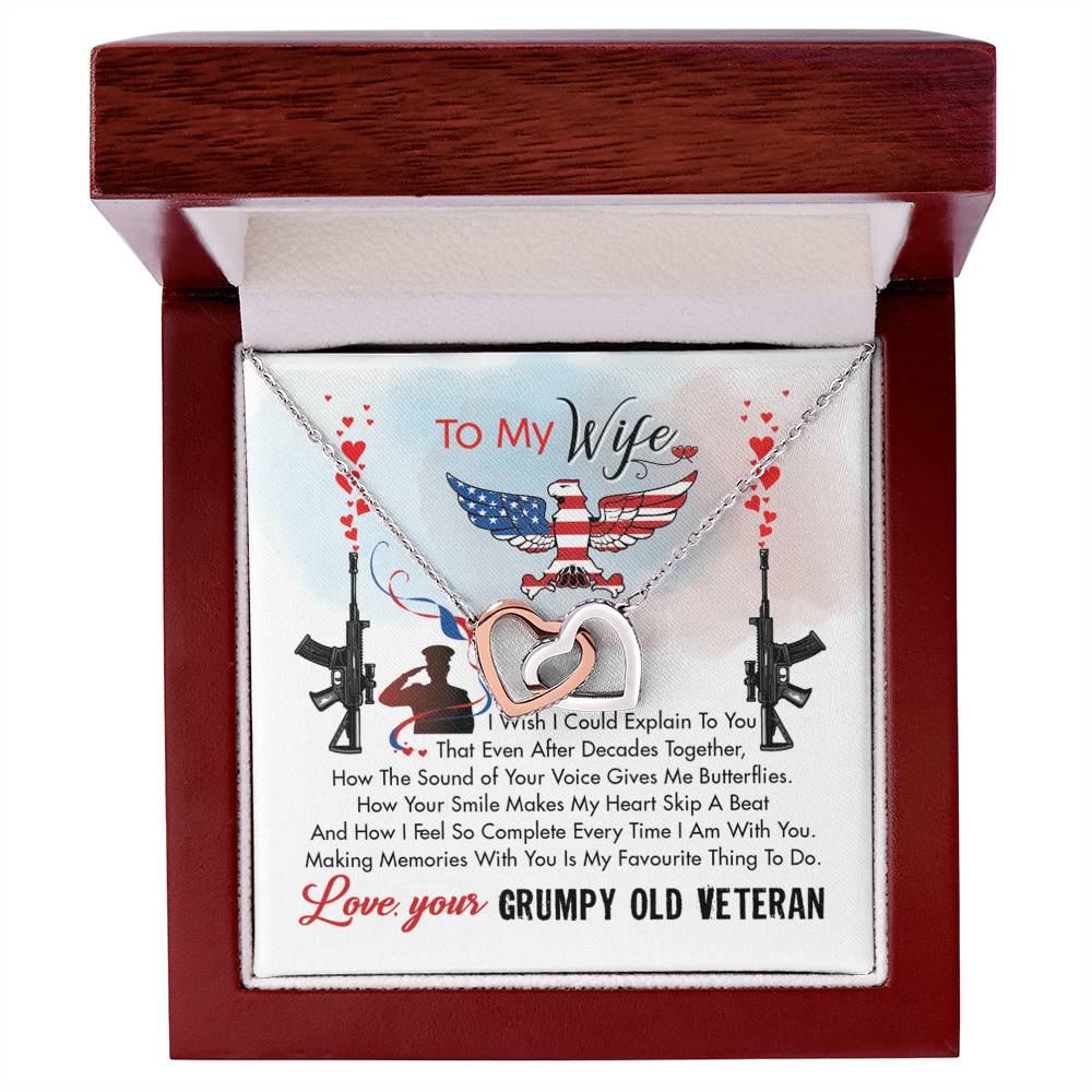 Veteran'S Wife - Interlocking Heart Necklace Interlocking Hearts Necklace