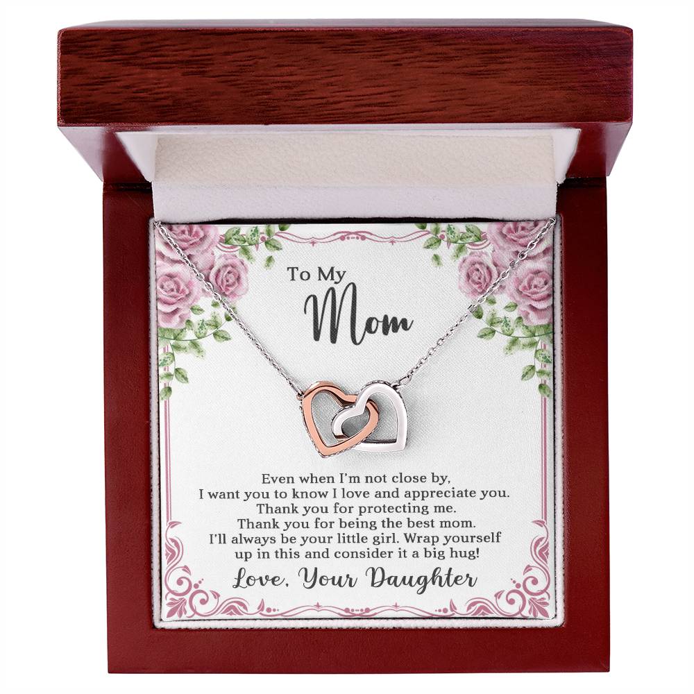 Mom Interlocking Hearts Necklace