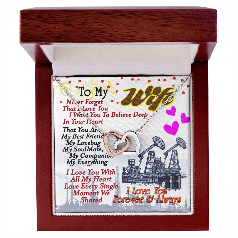 Oilfield Man'S Wife - Interlocking Heart Necklace Interlocking Hearts Necklace