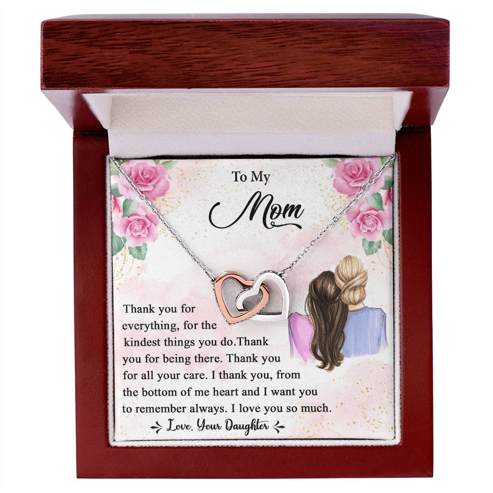 Mother'S Day Gift 2021 - Mother'S Day Gift Form Daughter Interlocking Hearts Necklace