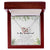 To My Girlfriend Interlocking Hearts Necklace Message Card