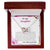 To My Daughter Never Forget How Much I Love You - Love Dad & Mom Interlocking Hearts Necklace