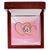 Two Hearts Embellished Love Is In The Air Interlocking Hearts Necklace