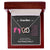 Grandma I Can Hear You Say You Love Me - Pink Version Interlocking Hearts Necklace