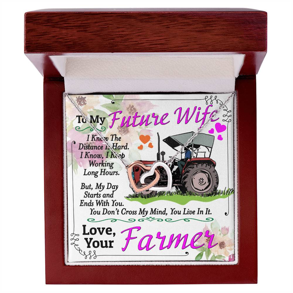 Farmer'S Future Wife - Interlocking Heart Necklace Interlocking Hearts Necklace
