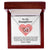Daughter Love & Protection Necklace Interlocking Hearts Necklace