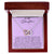To My Daughter I Close My Eyes For A Moment - Purple Interlocking Hearts Necklace
