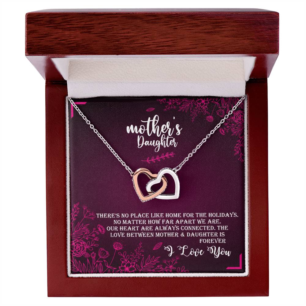 Mother & Daughter - Love Forever Interlocking Hearts Necklace