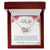To My Wife - Your Naughty Lover Interlocking Hearts Necklace