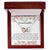 To My Granddaughter - I Love You Interlocking Hearts Necklace