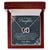 To My Daughter - I Promise To Love You For The Rest Of My Life Interlocking Hearts Necklace