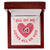 All Of Me Loves All Of You Interlocking Hearts Necklace