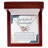 17. Grandmother And Granddaughter Interlocking Hearts Necklace