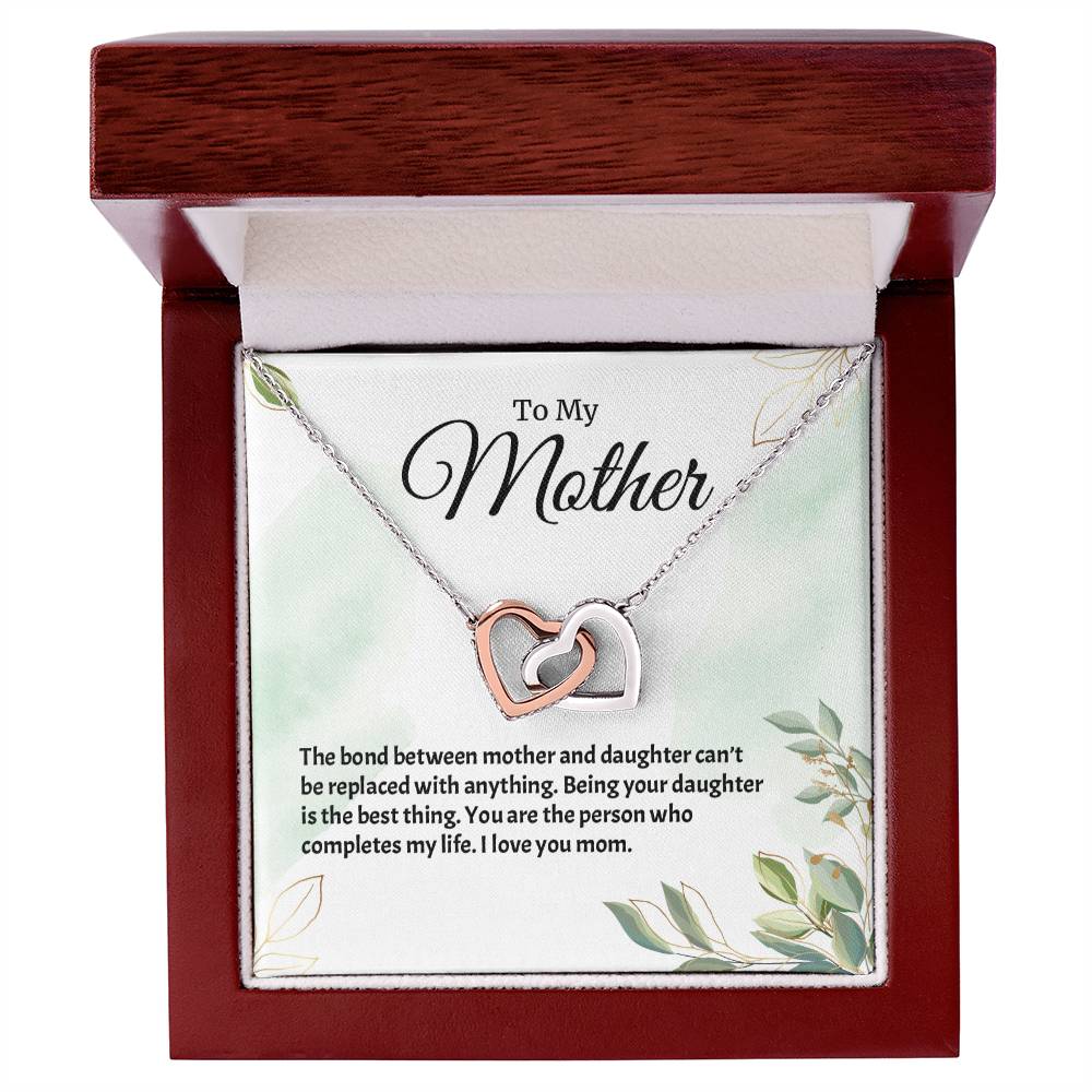 Interlocking Hearts Necklace For Mother