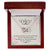 Dad - From My Heart You Are Never Gone - Necklace Interlocking Hearts Necklace