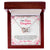 To My Dear Daughter Gift From Mother Interlocking Hearts Necklace