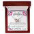 To My Daughter Interlocking Hearts Necklace