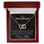 To My Sweetheart Two Hearts Necklace Interlocking Hearts Necklace