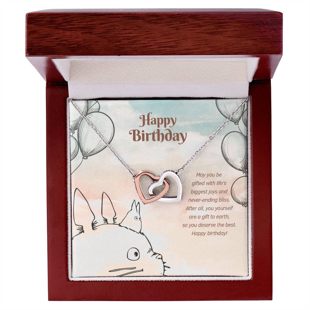 Biggest Joy And Never-Ending Bliss - Interlocking Hearts Necklace