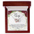 To My Wife - Premium Necklace Interlocking Hearts Necklace