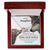 My Daughter This Old Wolf Will Always Have Your Back Interlocking Hearts Necklace