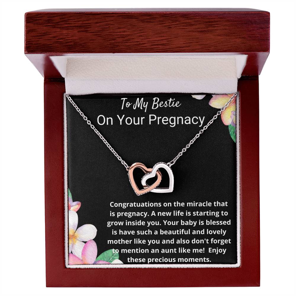 Interlock Love Necklace To My Bestie On Her Pregnancy Interlocking Hearts Necklace