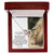 To My Daughter - This Old Lion Will Always Have Your Back Interlocking Hearts Necklace