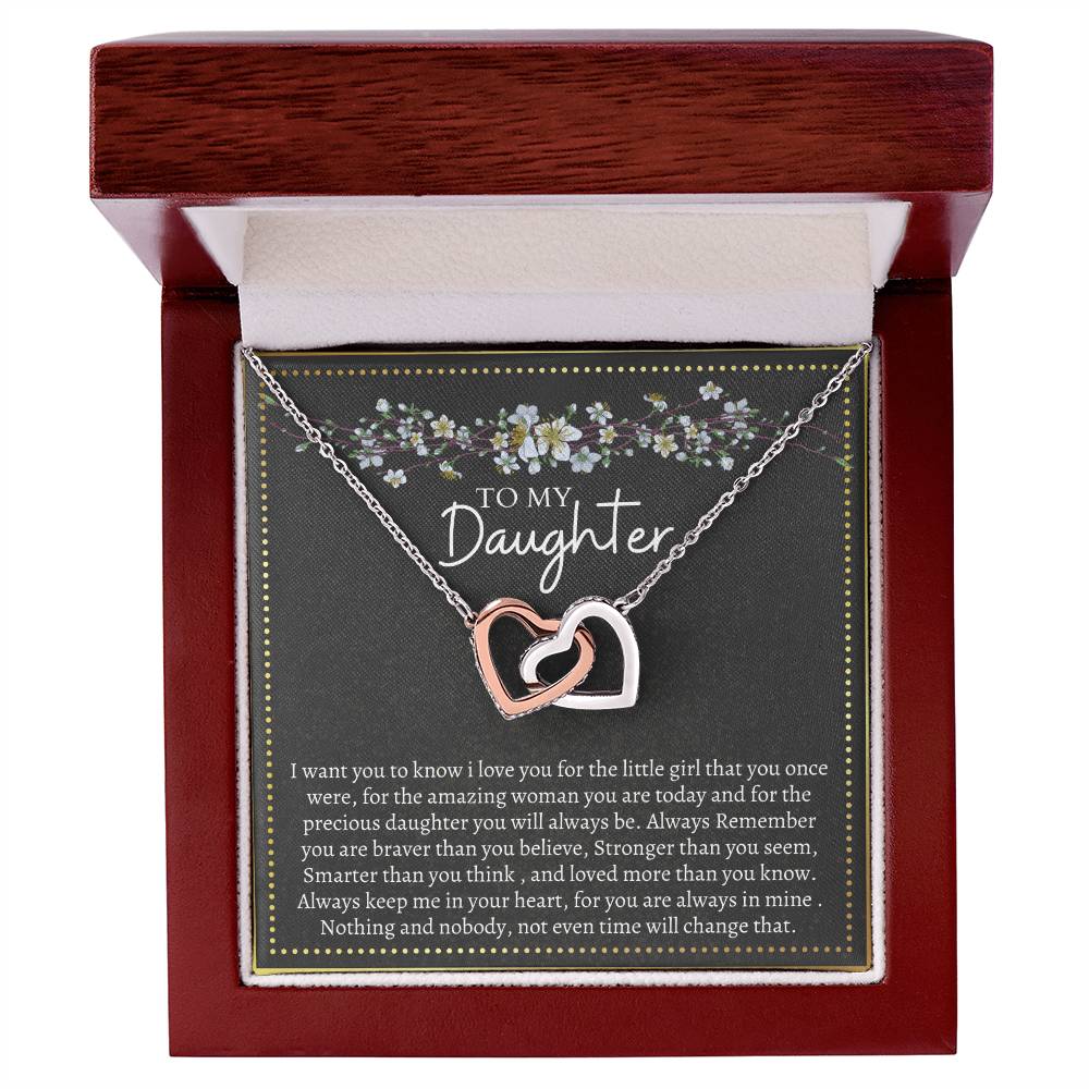 Gift For Daughter Interlocking Interlocking Hearts Necklace