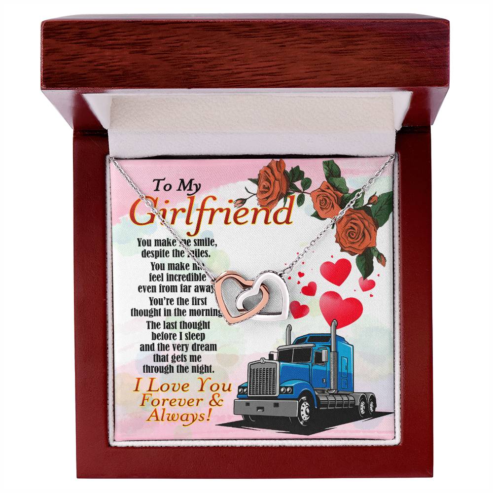 Trucker'S Girlfriend - Interlocking Heart Necklace Interlocking Hearts Necklace