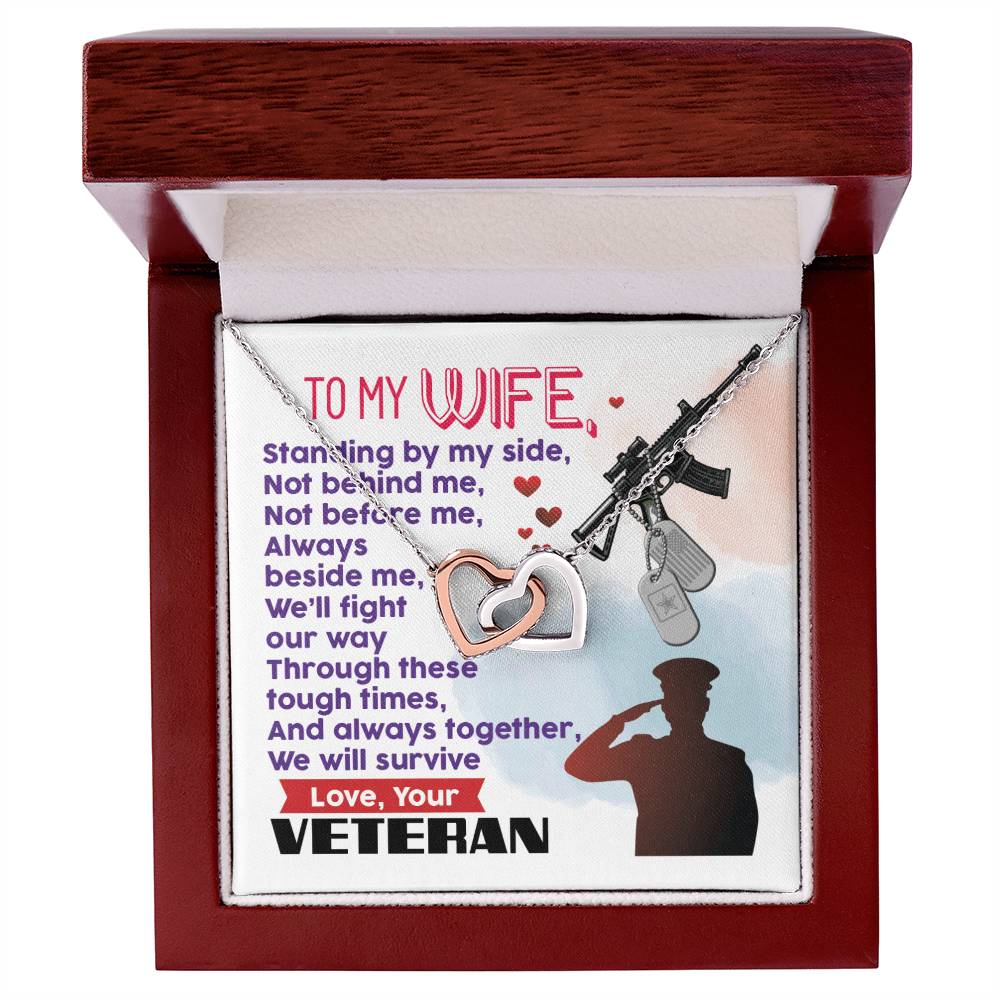 Veteran'S Wife - Interlocking Heart Necklace Interlocking Hearts Necklace