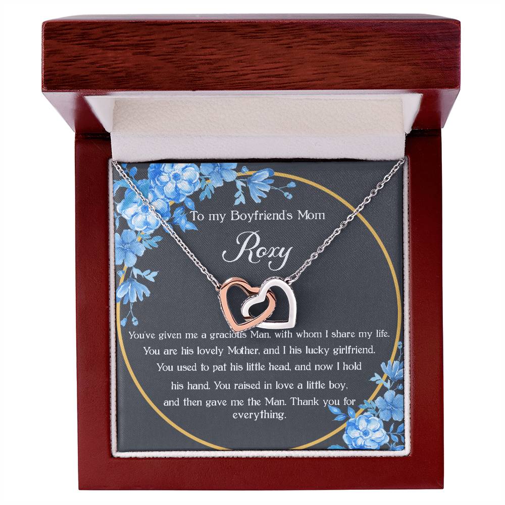 To My Boyfriend 'S Mom - Roxy #2027233922 Interlocking Hearts Necklace