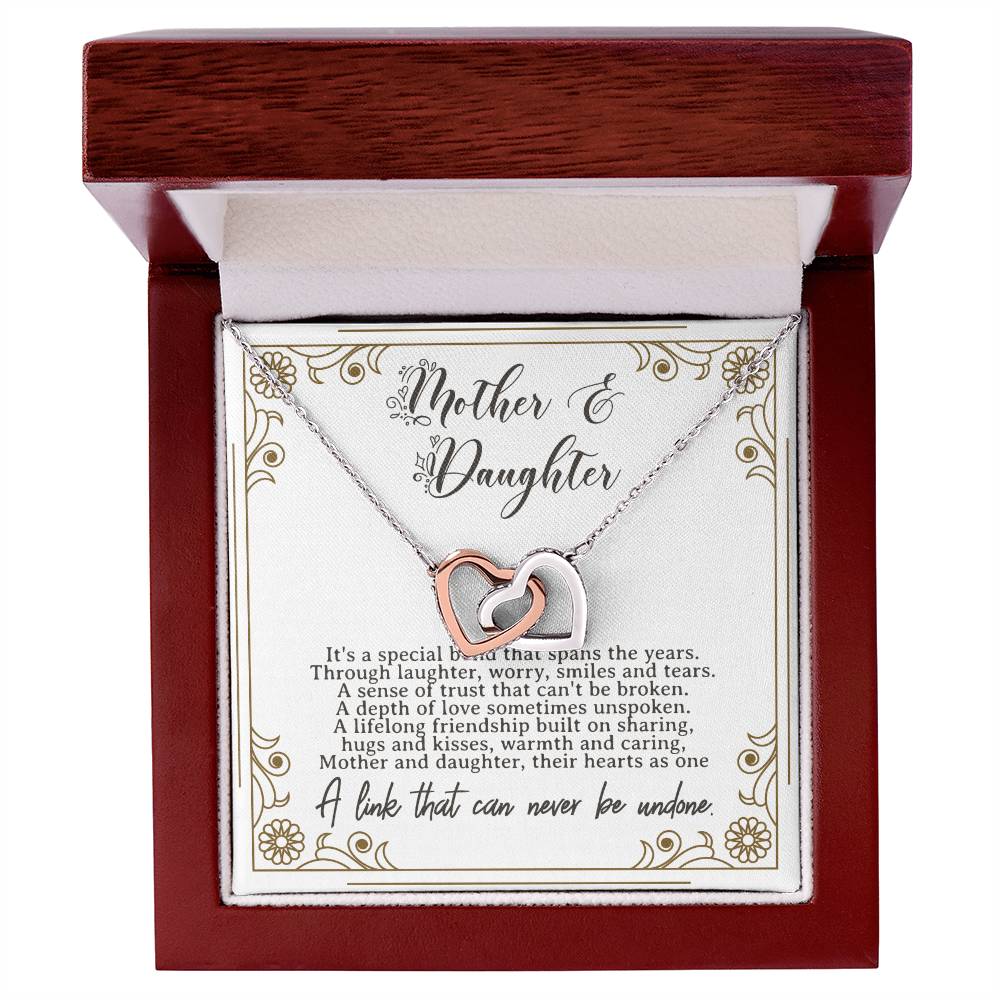 Mother Daughter Necklace Mothers Day Birthday Or Christmas Gift For Mother Or Daughter Interlocking Hearts Necklace Mother Quote
