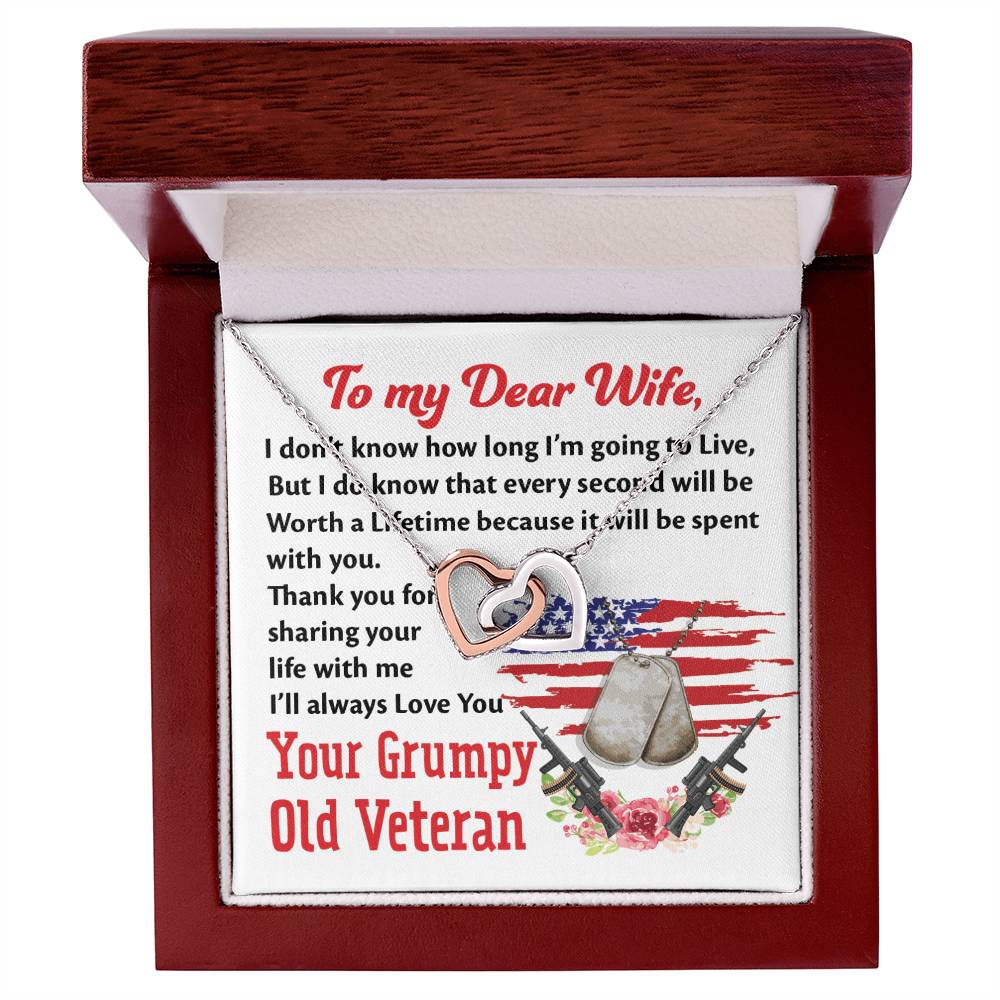 Veteran'S Wife - Interlocking Heart Necklace Interlocking Hearts Necklace