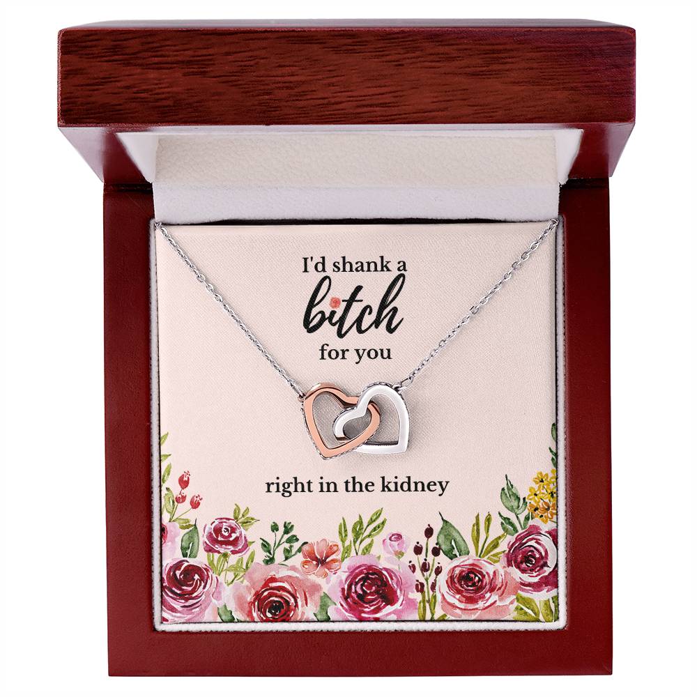 Best Friend Gift Sister Birthday Gift Funny Gift For Friend Birthday Gift For Best Friend Sister Gift Interlocking Hearts Necklace