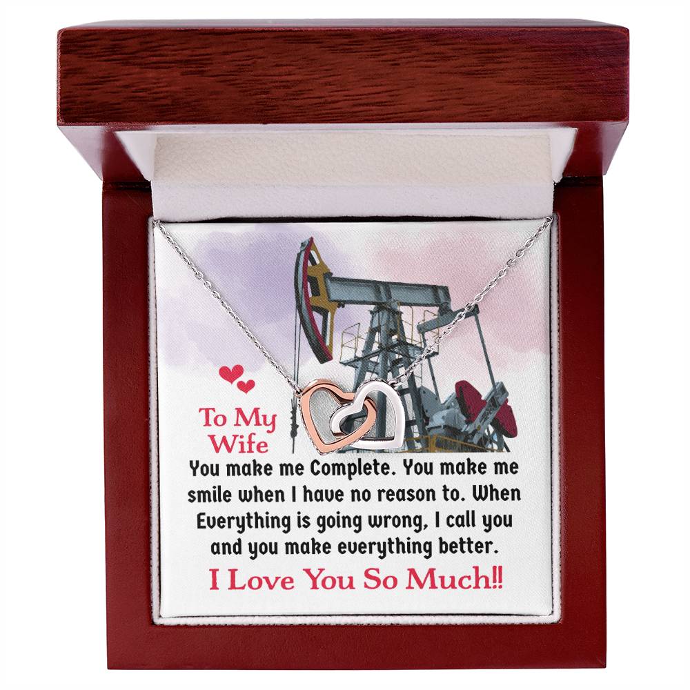 Oilfield Man'S Wife - Interlocking Heart Necklace Interlocking Hearts Necklace