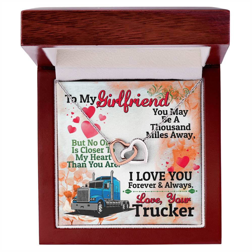 Trucker'S Girlfriend - Interlocking Heart Necklace Interlocking Hearts Necklace