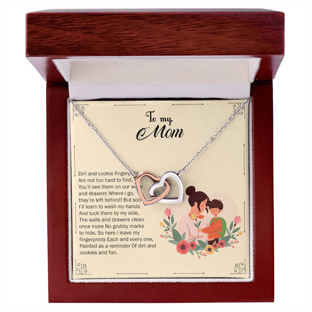 Interlocked Necklace For Kid Mom Interlocking Hearts Necklace