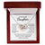 To My Beautiful Daughter - Keep Me In Your Heart - Interlocking Hearts Necklace