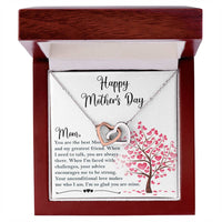 You Are The Best Mom - Happy Mother'S Day Necklace Interlocking Hearts Necklace