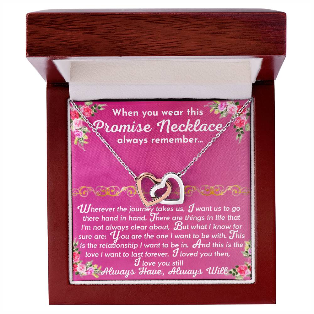 The Promise Necklace Interlocking Hearts Necklace
