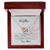 To My Daughter -I Love You Interlocking Hearts Necklace