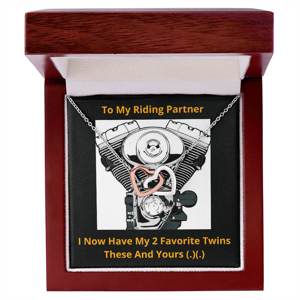 My Riding Partner Interlocked Hearts Necklace Interlocking Hearts Necklace