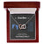 Grandma I Can Hear You Say You Love Me - Blue Version Interlocking Hearts Necklace